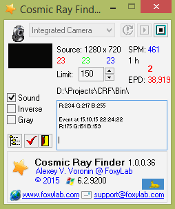 Cosmic Ray Finder